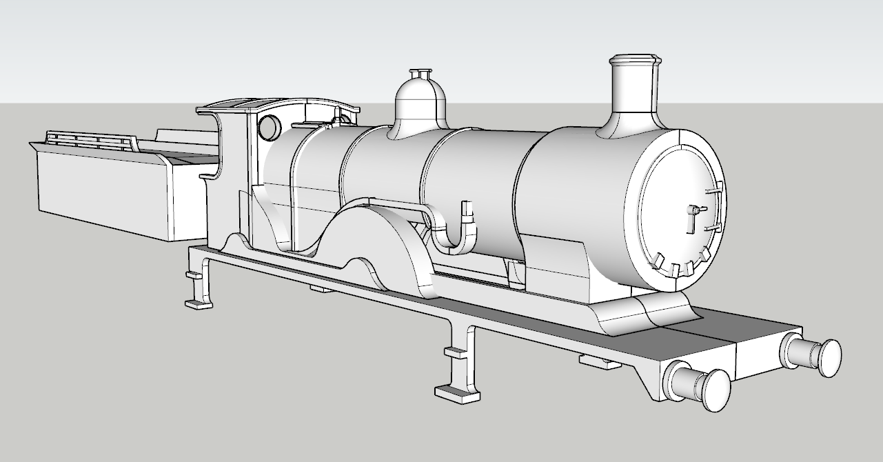 (image for) LSWR Drummond T9 Class - E34B - Narrow Cab/6w Tender